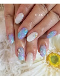 紫陽花カラーネイル☆