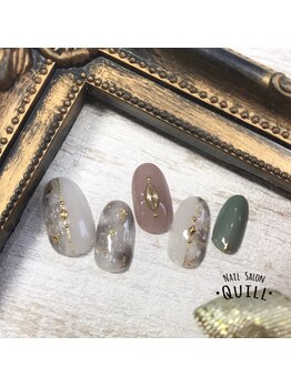 ネイルサロン クイル(QUILL)/9月白べっ甲★2