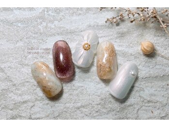 バブル シュガー バイ ネイルクローネ(bublle sugar by.nail crone)/ぷくぷくフラワーネイル