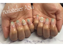 ぷくぷくフラワーネイル☆