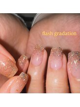 ジーナネイル センター北(Zina nail)/フラッシュグラデネイル