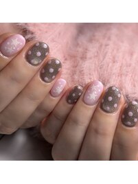 星×ドットネイル