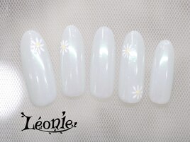 オーロラ×フラワーアートネイル