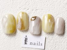 アイネイルズ 渋谷店(I nails)/イエローニュアンス￥7980