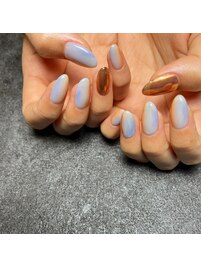 塗りかけニュアンスネイル