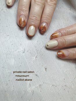 プライベート ネイルサロン マーマ(murmur)/べっこうネイル