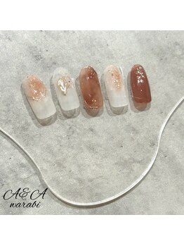 ニュアンスミラーネイル