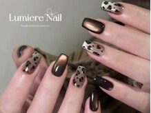 ルミエール ネイル モンナカ(Lumiere Nail Monnaka)/オンブレフレンチ/冬ネイル
