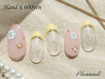 プラスネイル 北千住東口店(PLUS NAIL)/【3119】フレンチネイル