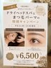 Chie限定【キレイ×癒し】まつげパーマ+ドライヘッドスパ ¥6500