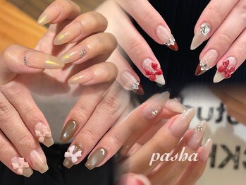 パシャ(Pasha)の写真/秋冬ネイルで指先を飾る！トレンドネイルデザインが楽しめるつけ放題プラン◎