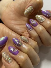 ネイルキュート アンド クールラッシュ 亀有店(nailcute & CoolLash)/パープルネイル