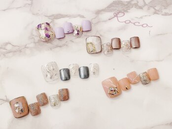 ロコ 清澄白河店(ROCO)の写真/トレンドネイル＆フットケアで足元まで気を抜かない☆爪を傷めにくいパラジェル/フィルインも導入◎