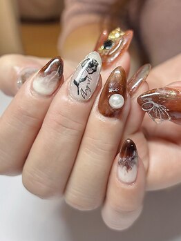 メイリーネイル(Maylie Nail)の写真/【やり放題コース¥9980～】持ち込み可!時間内追加料金一切ナシの安心価格◎カラー・パーツ豊富に取り揃え♪