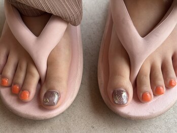 ネイルビジョルノ つくばみどりの店(Nail Begiorno)/フットネイル　親指アート