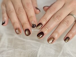 バレンタインネイル