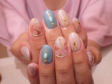 ネイルサロンアンドスクール ノーブ(no bu)/【OrderNail】ニュアンスmarble