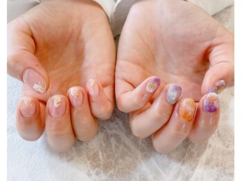 ネイルサロン ティフィン(tiffin)/~アシメニュアンスネイル~