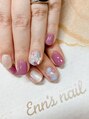 エンズネイル(Enn's nail) アジサイ+蝶々