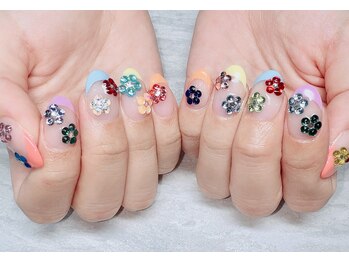 ストーンキラキラフレンチ