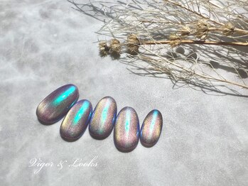 ヴィガー アンド ルックス 白金 目黒(Vigor&Looks)/ビー玉ネイル オーロラ