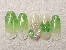 リノ ネイル(Rino nail)/4月の新作804p2クローバー