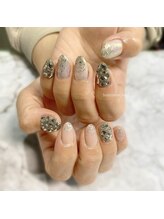 トータルビューティーローズ(Rose)/キラキラストーンネイル