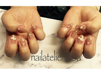 アーザ 吉祥寺(ASa)/ぷくぷくフラワーネイル☆