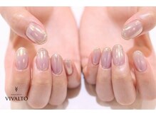 ワールド ビューティ ヴィヴァルト 宝塚店(WORLD BEAUTY VIVALTO)/オーロラ/ミラーネイル