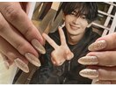 シンプルキラキラネイル