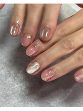 イノン ネイル(inon nail)/クリアピンク×マグネット
