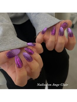 アンジュクレール(Ange Clair)/マグネットとミラーネイル