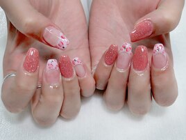 フラッシュ×フレンチネイル