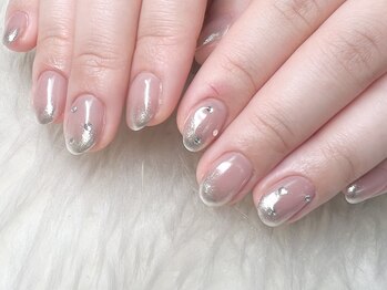 リエル(Reyel 0123)/ラメグラデーション＋パーツ