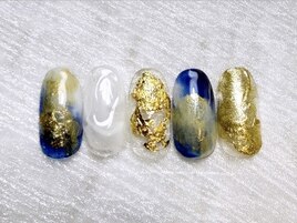 ニュアンス華やかネイル