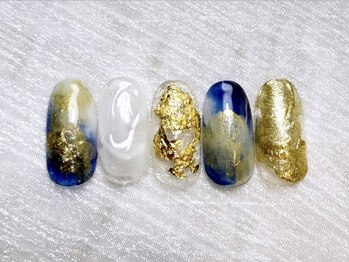 ニュアンス華やかネイル