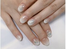 ネイルサロン ビューティーマジック 川口店/ホワイトグラデーションネイル