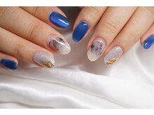 ネイルサロン マリング(Nail Salon Maring)/☆ブルーカラーの紫陽花ネイル☆