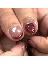 ちゅるちゅるいちごネイル