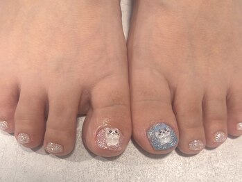 ひまりネイル(ひまりnail)/フットネイル◇ラメワンカラー