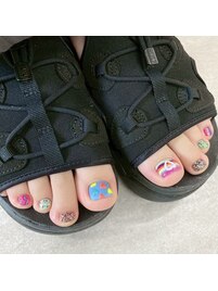 個性派フットネイル¥8800