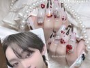 【mio】バレンタインネイル