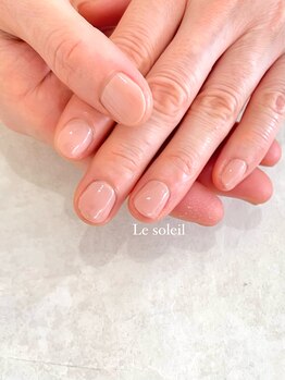 ル ソレイユ(Le soleil)/自爪風ワンカラー　by mikiko