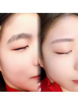 ベルラ(Bellela)の写真/【アイブロウWAX】骨格や顔立ちに合わせたオーダーメイドデザインで眉毛から印象アップ！すっきり抜け感◎