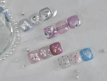 ユニ ネイル(uni nail)の写真/《クーポン利用で￥5000～》色変え◎＊足元も可愛いく大変身♪