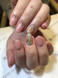 ～シンプル大理石ネイル～