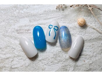 バブル シュガー バイ ネイルクローネ(bublle sugar by.nail crone)/リボンネイル