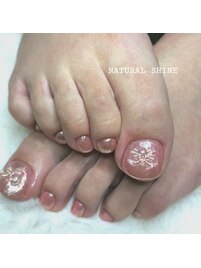 シンプルフットネイル