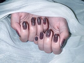 キラキラフラッシュネイル