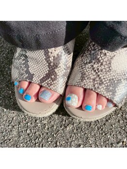 レオパードフットネイル¥8800